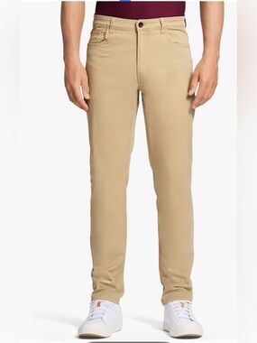 IZOD Men's Saltwater Stretch Twill 5 Pocket Straight Fit Chino Pant. 38W X 32L.